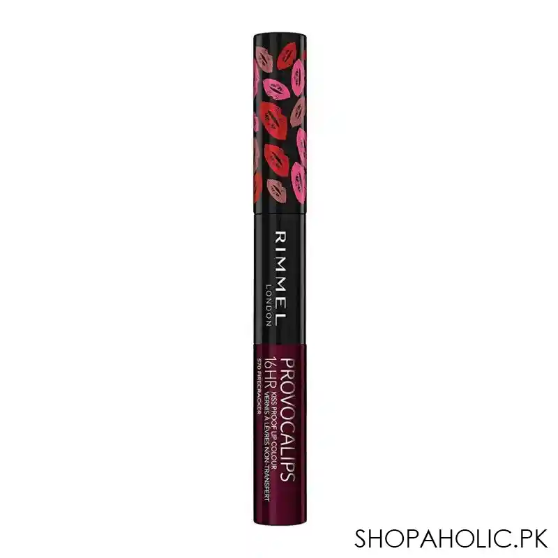 rimmel provocalips 16hr kiss proof lip colour, 570 fire cracker image2