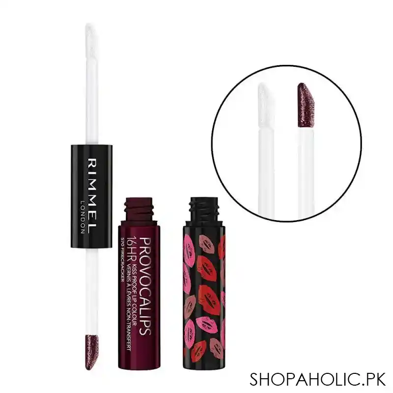 rimmel provocalips 16hr kiss proof lip colour, 570 fire cracker main image