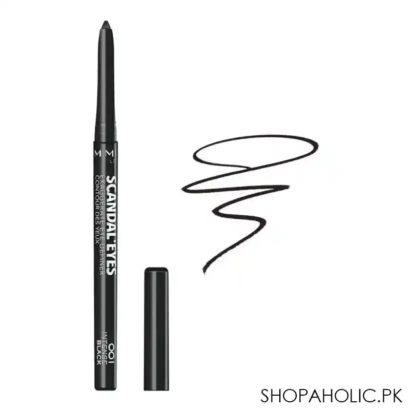 rimmel scandal eyes exaggerate eye definer, 001, intense black main image