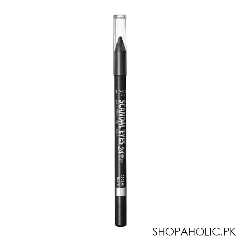 rimmel scandaleyes 24hr waterproof kohl kajal 002 sparkling black image2