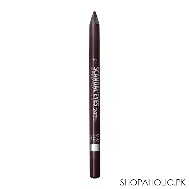 rimmel scandaleyes 24hr waterproof kohl kajal 010 deep wine main image