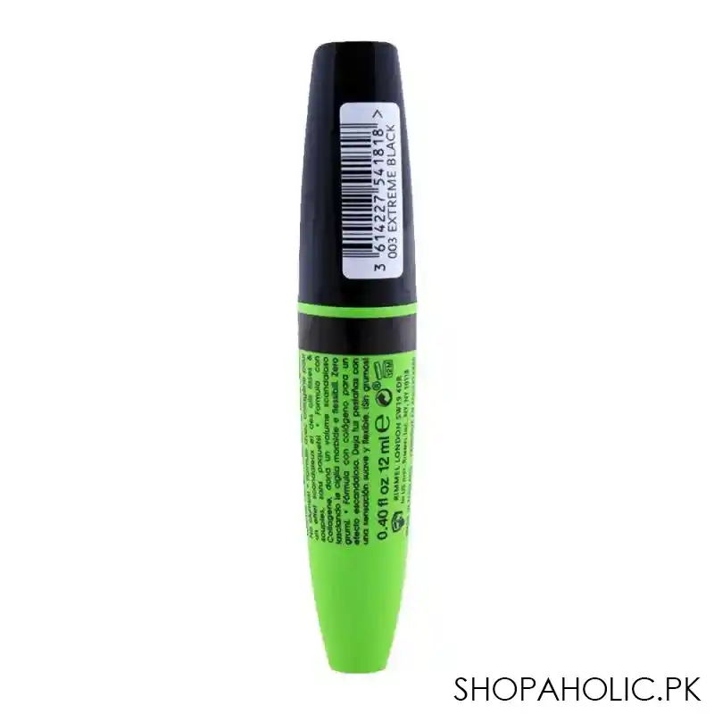 rimmel scandaleyes flex mascara, 003 extreme black image3