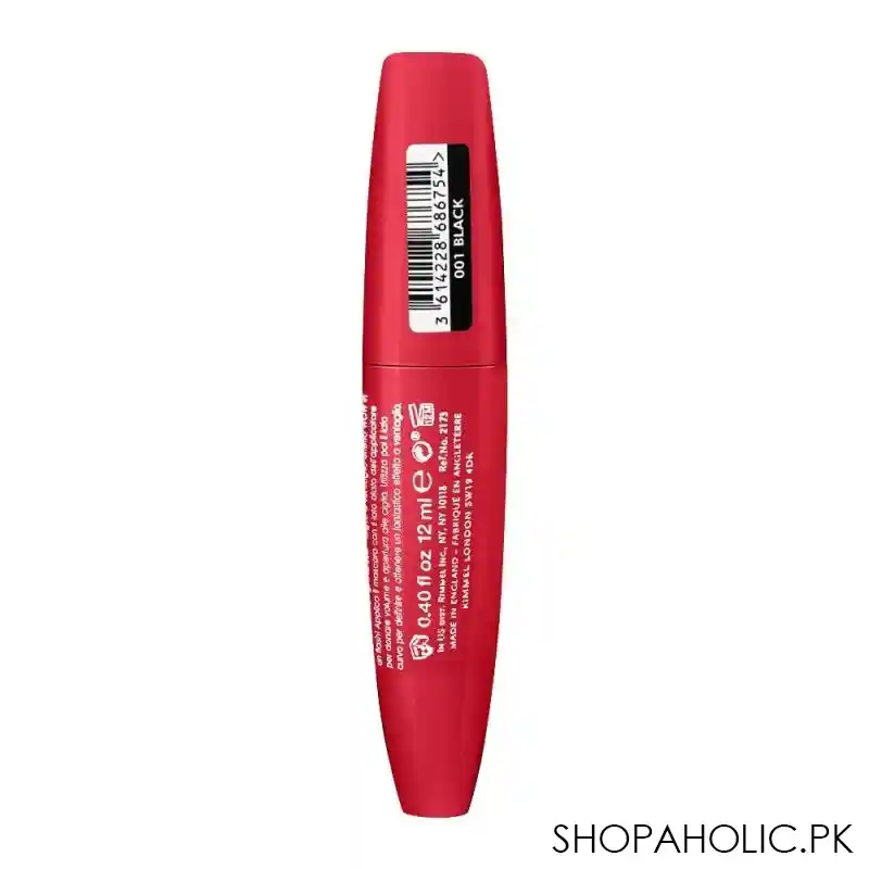 rimmel scandaleyes volume on demand mascara, 001 black image3