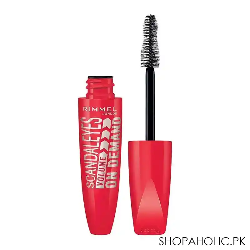 rimmel scandaleyes volume on demand mascara, 001 black main image