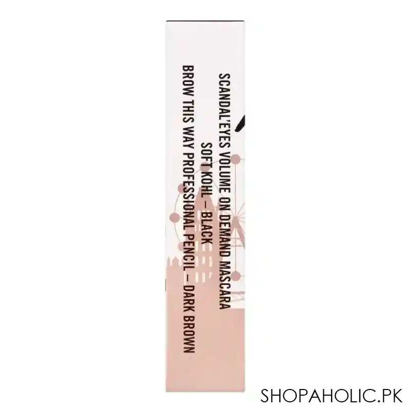 rimmel scandaleyes volume on demand mascara + soft, kohl + brow this way pencil, offer pack image4