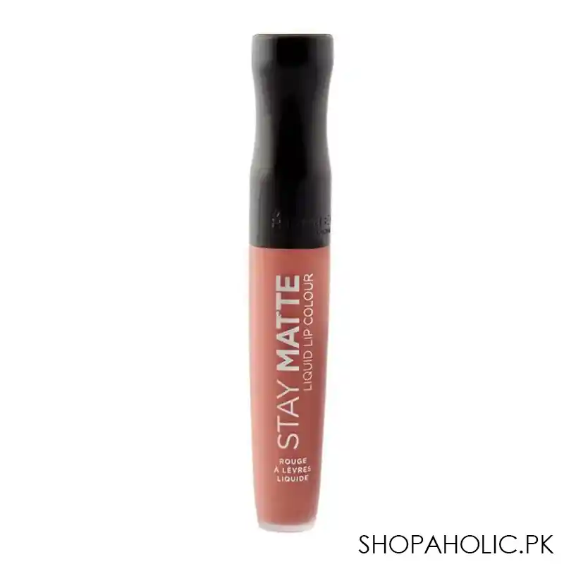 rimmel stay matte liquid lip colour 200 pink blink image2