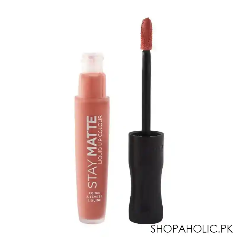 rimmel stay matte liquid lip colour 200 pink blink main image