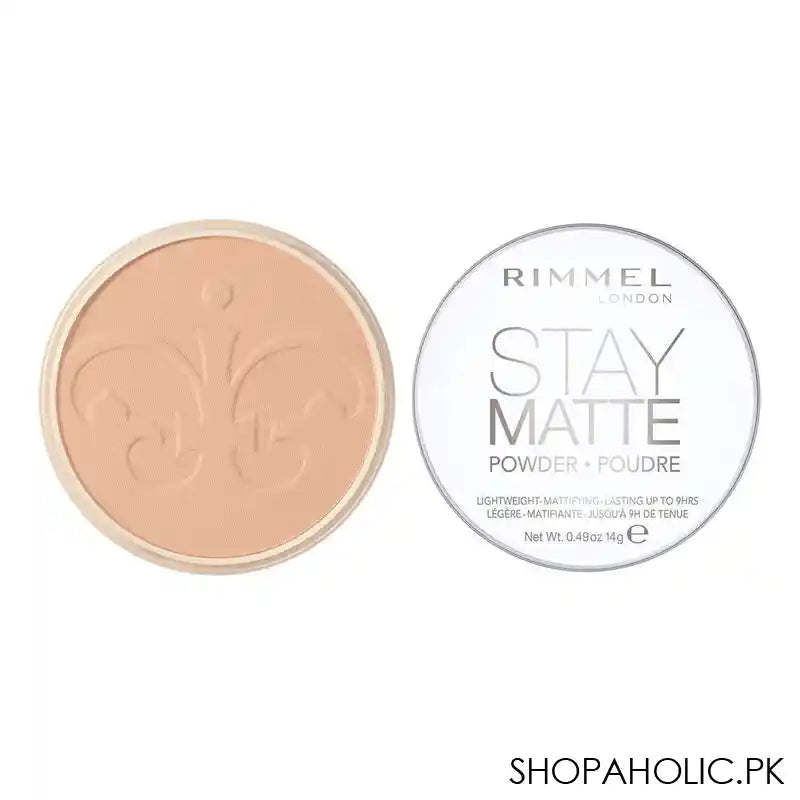 Rimmel Stay Matte Long Lasting Pressed Powder, 005 Silky Beige, 2-Pieces Value Pack - Image 6