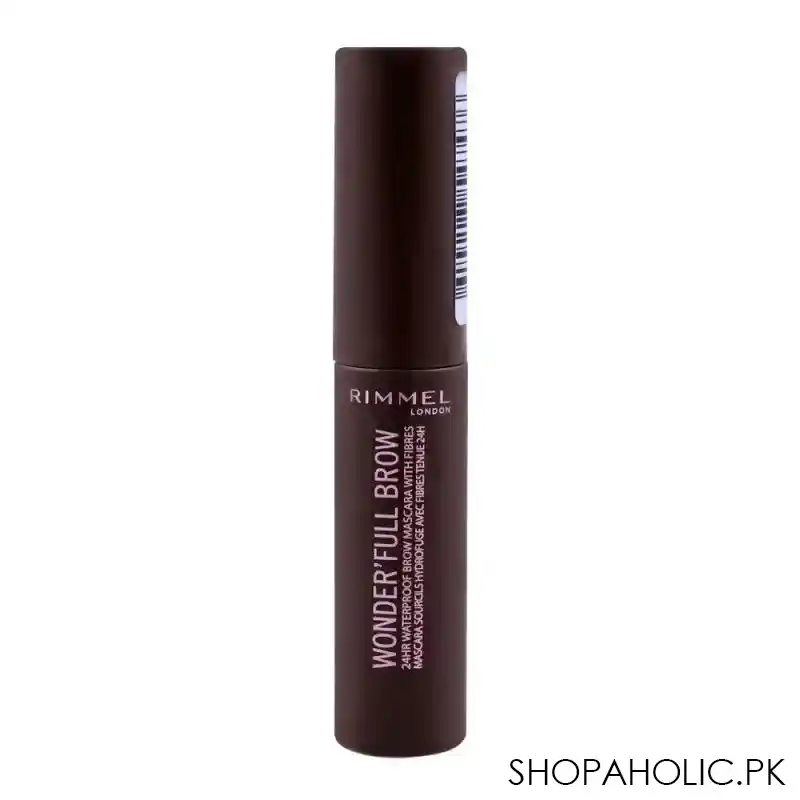 rimmel wonder'full brow 24hr waterproof brow mascara, 002 medium image2