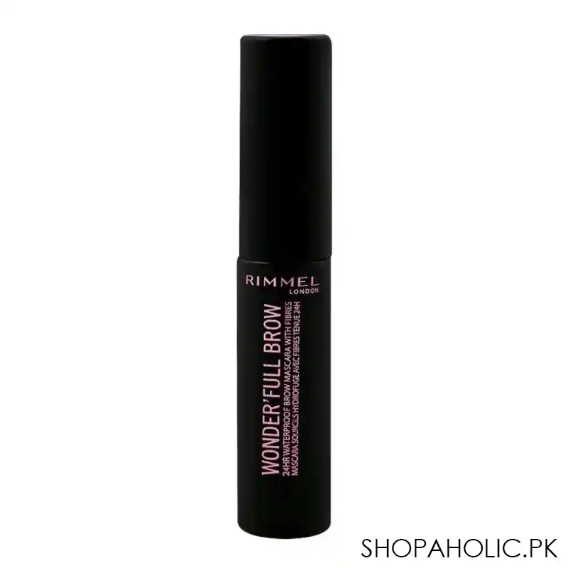 rimmel wonder'full brow 24hr waterproof brow mascara, 003 dark image2