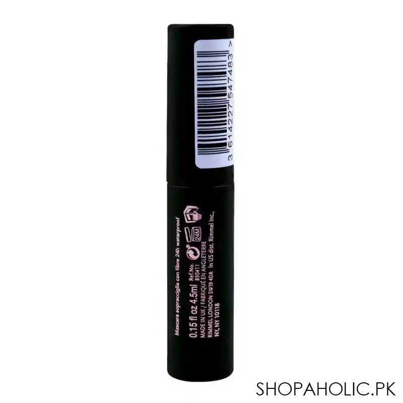 rimmel wonder'full brow 24hr waterproof brow mascara, 003 dark image3