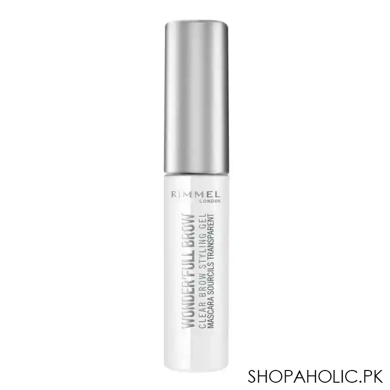 rimmel wonder'full brow clear brow styling gel mascara, 004, clear image2