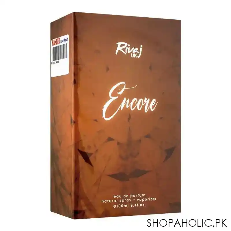 rivaj encore eau de parfum, for women, 100ml main image