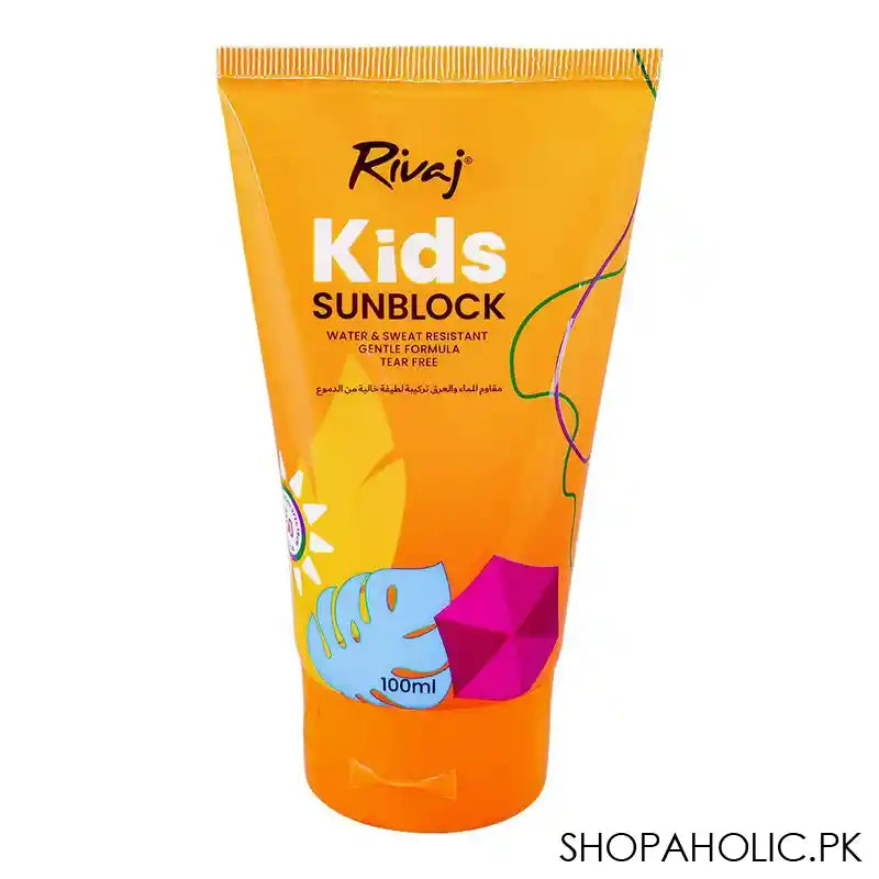 Rivaj Kids Swim & Play Sunblock, SPF-50+, 100ml - Main Image