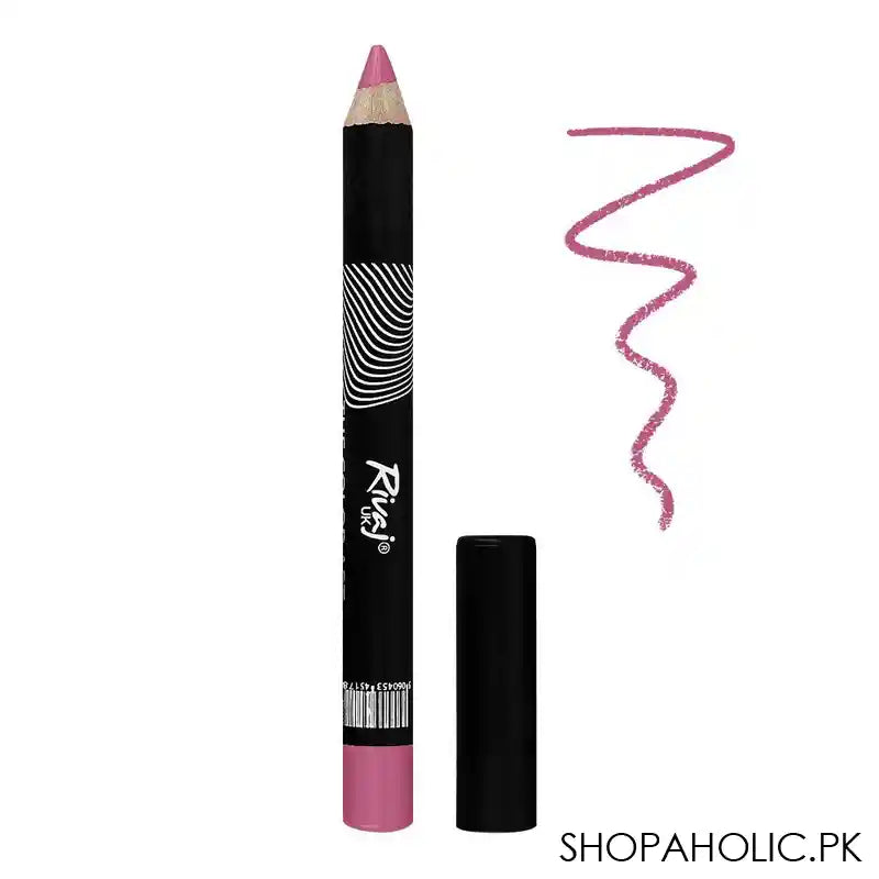 Rivaj UK The Color Art Long Lasting Waterproof Lipstick Pencil, 08 Pink - Main Image