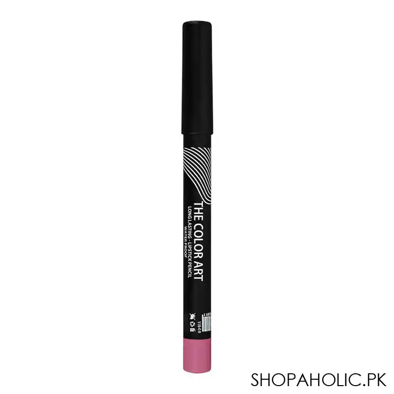 Rivaj UK The Color Art Long Lasting Waterproof Lipstick Pencil, 08 Pink - Image 2