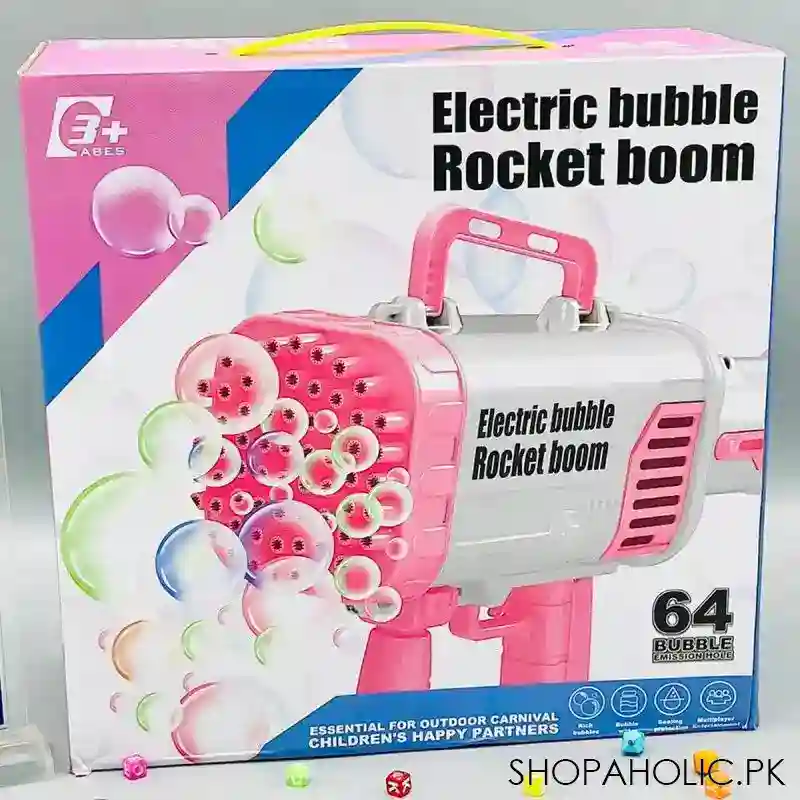 rocket boom bubble gun with 64 holes image5