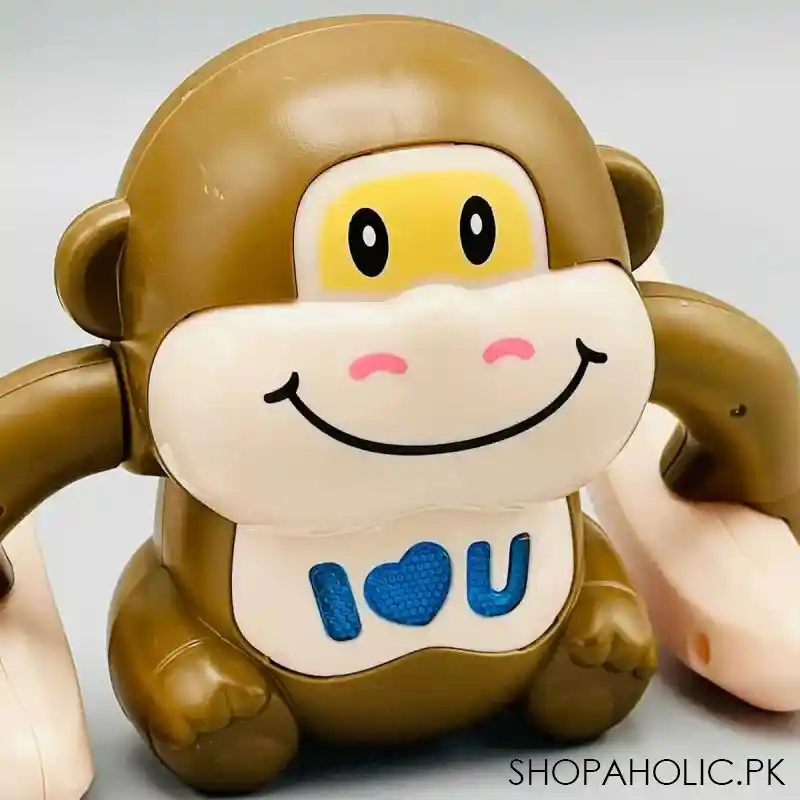 rolling monkey banana voice controlled toy for kids image2