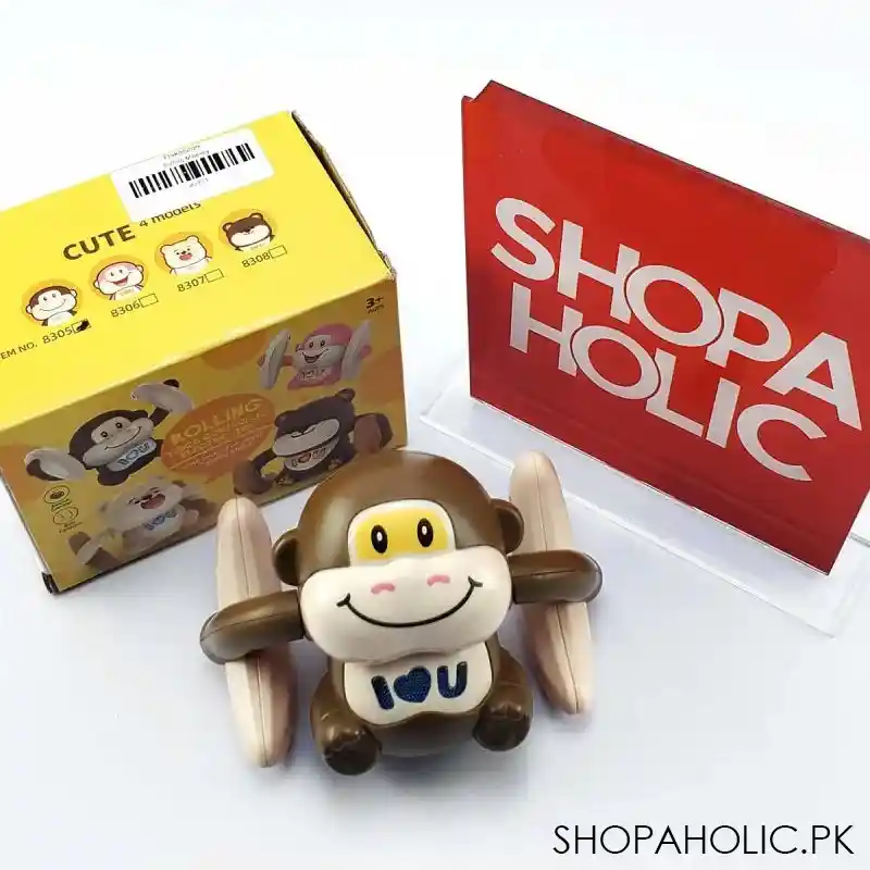 rolling monkey banana voice controlled toy for kids image4