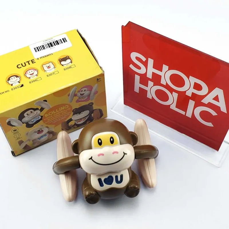 rolling monkey banana voice controlled toy for kids image4