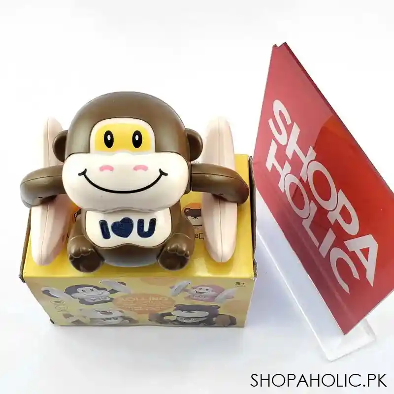 rolling monkey banana voice controlled toy for kids image6