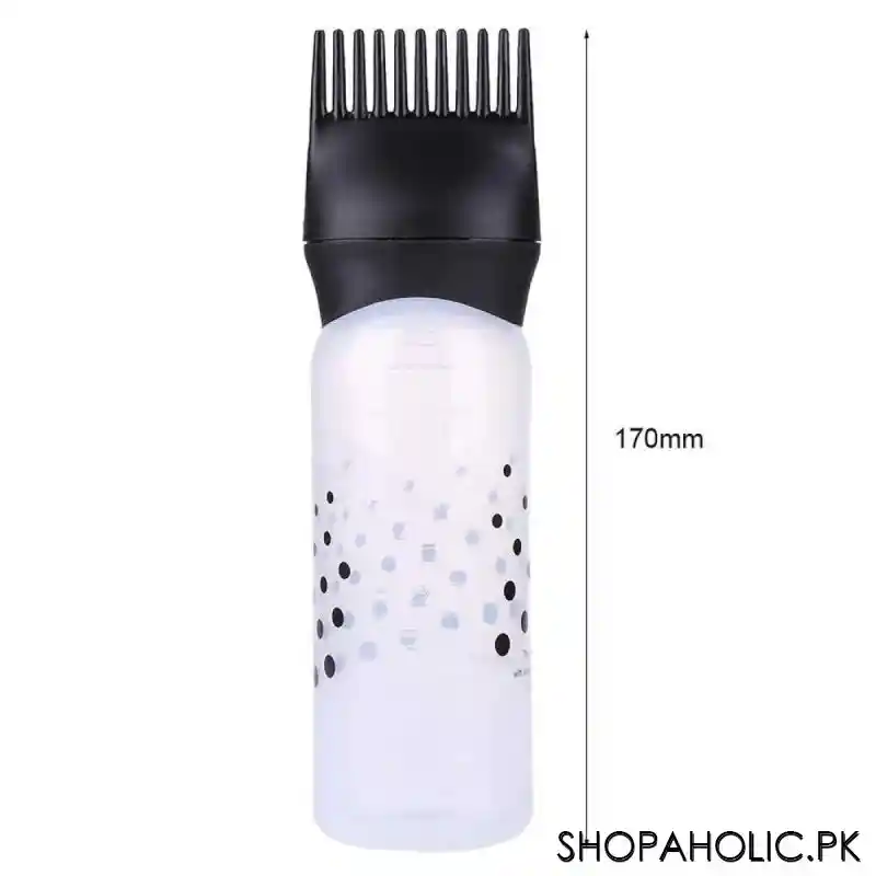 root comb applicator hair oil and hair dyeing bottle image2