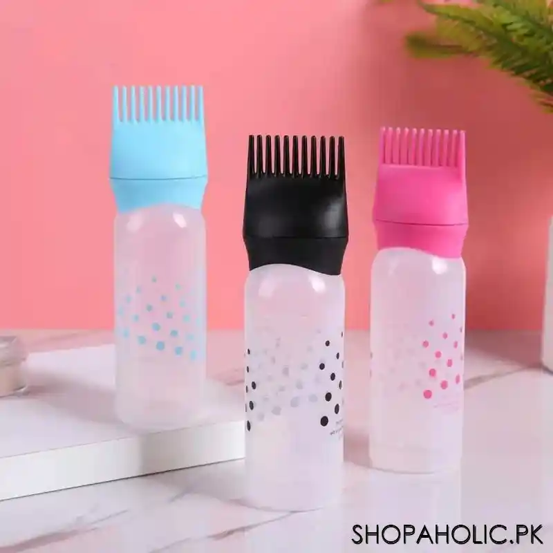 root comb applicator hair oil and hair dyeing bottle image5