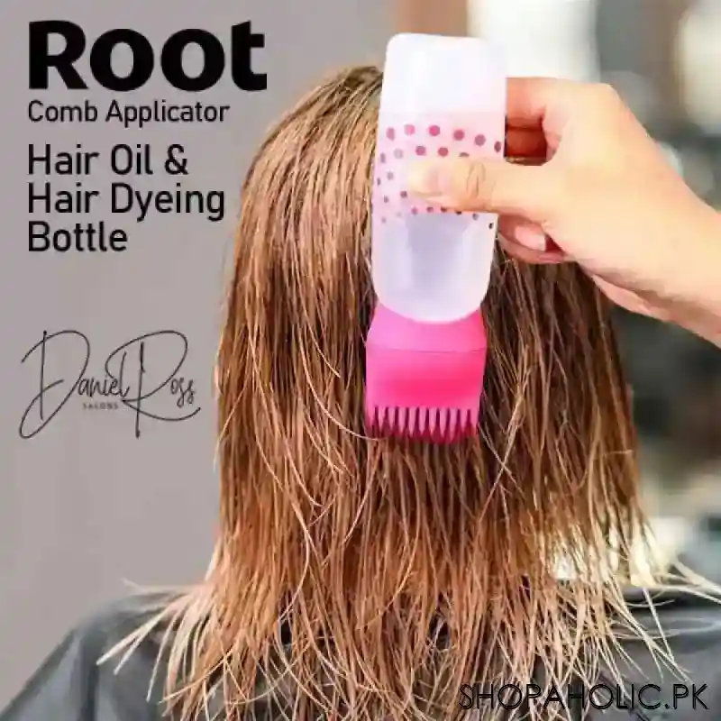 root comb applicator hair oil and hair dyeing bottle main image