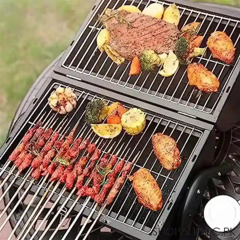 round folding bbq grill image4