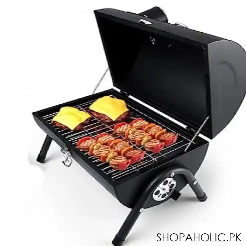 round folding bbq grill image5