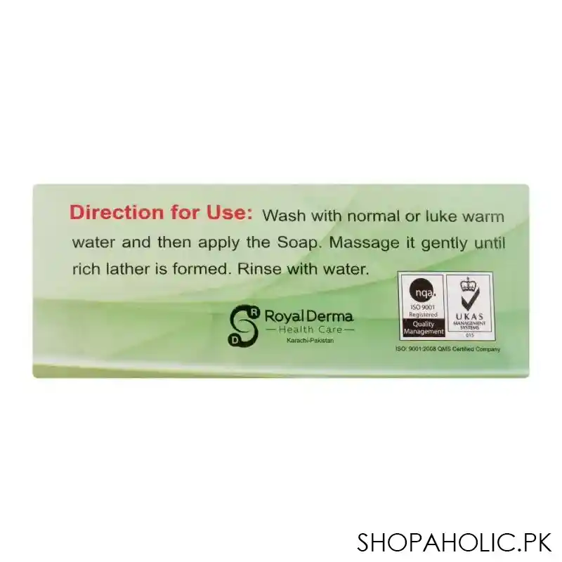 royal derma oleo oily medicated soap, 100g image2