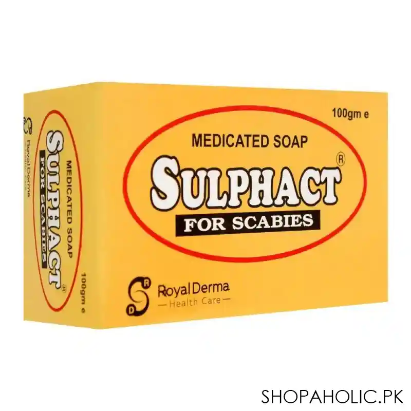 royal derma sulphact medicated soap, for scabies, 100g main image