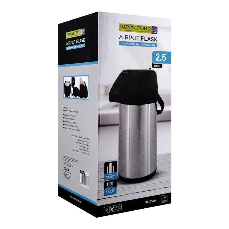 royalford airpot vaccum flask, 2.5ltr, rf10530 image3