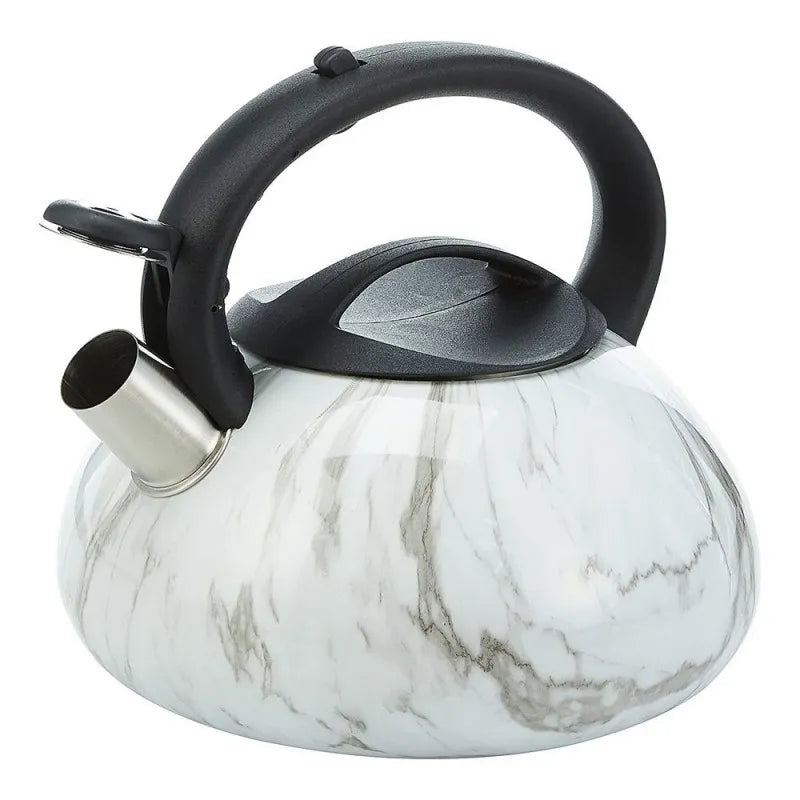 royalford portable marble designed whistling tea kettle, 3000ml, rf9668 main image