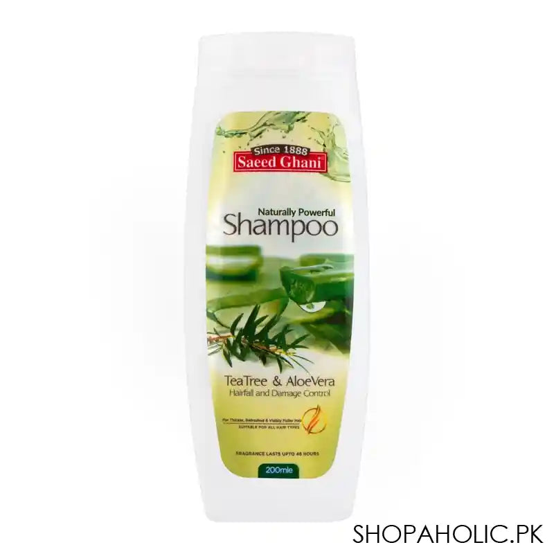 Saeed Ghani Tea Tree & Aloe Vera Shampoo, 200ml - Main Image