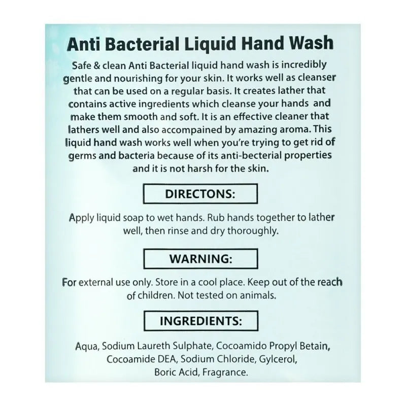 safe & clean anti bacterial moisturizing liquid hand wash, 500ml image3