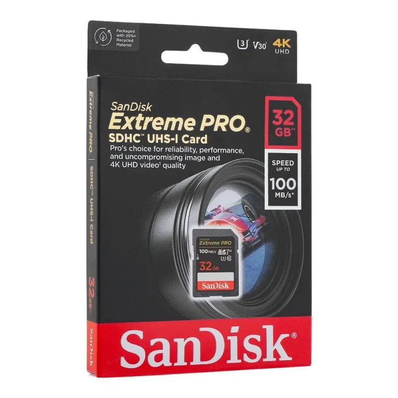 sandisk extreme pro sdhc uhs 1 card, 100mb/s, 32gb image2