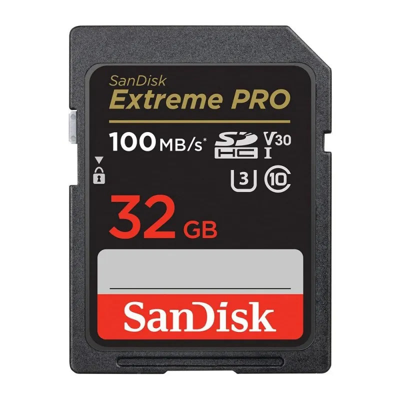 sandisk extreme pro sdhc uhs 1 card, 100mb/s, 32gb main image