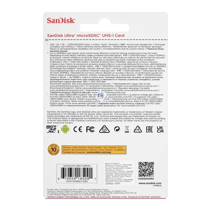 sandisk ultra 128gb micro sdxc uhs 1 card, speed up to 100 mb/s image3