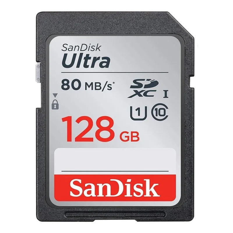 sandisk ultra 128gb sdxc uhs 1 card, 120mb/s main image