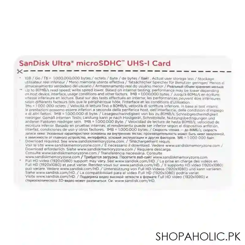 sandisk ultra 16gb micro sdhc uhs 1, speed upto 80mb/s image4