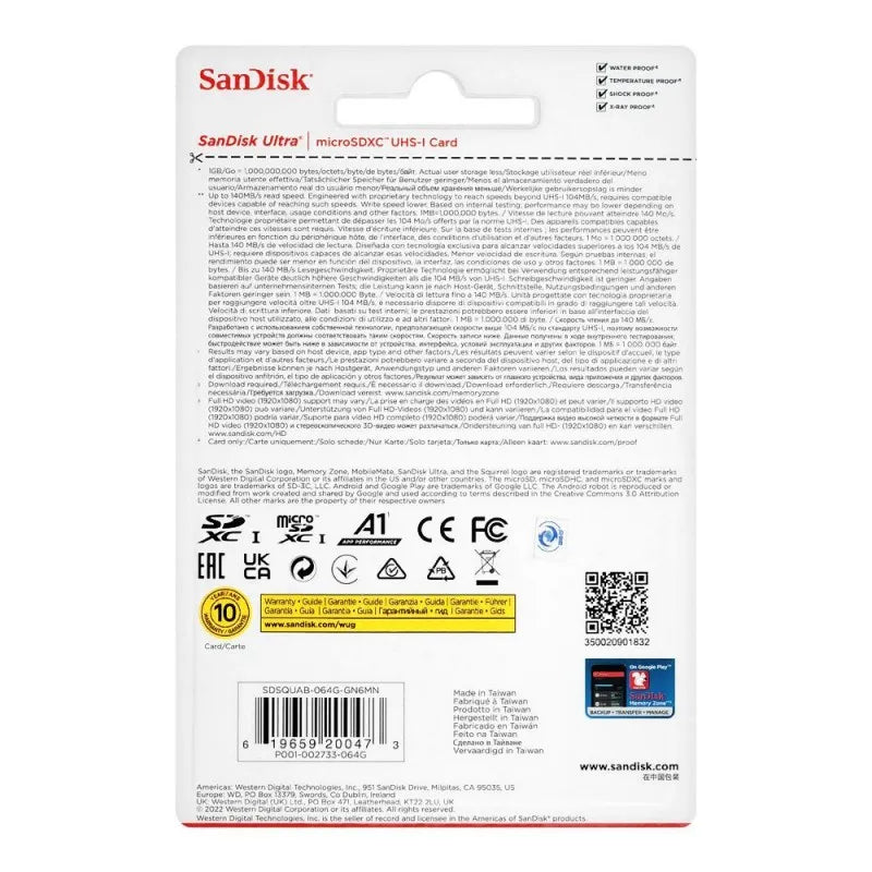 sandisk ultra 64gb micro sdxc uhs 1 card, 140mb/s image3