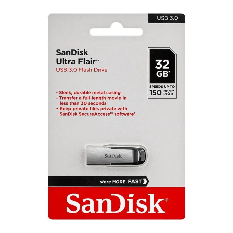 sandisk ultra flair 32gb usb 3.0 flash drive 150mb/s image3