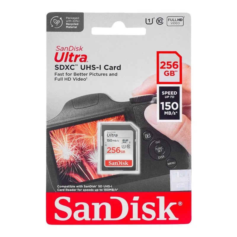 sandisk ultra sdxc uhs 1 card, 150mb/s, 256gb image2