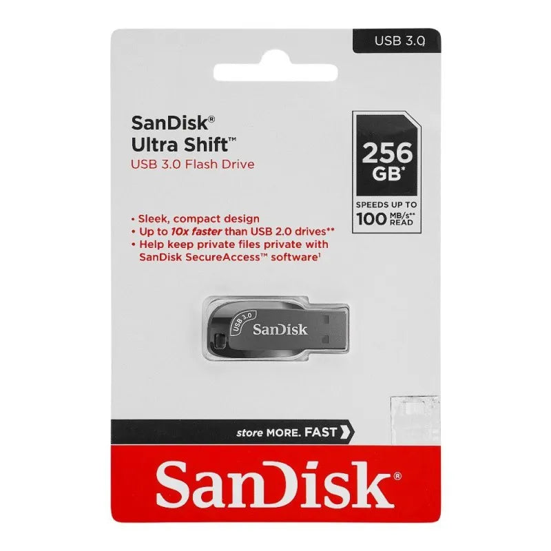 sandisk ultra shift usb 3.0 flash drive, 100mb/s, 256gb image2