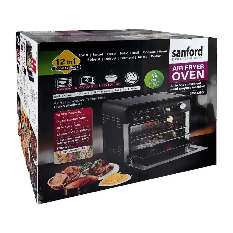 sanford air fryer oven, 1700w, 22 liters, sf 5612eo main image