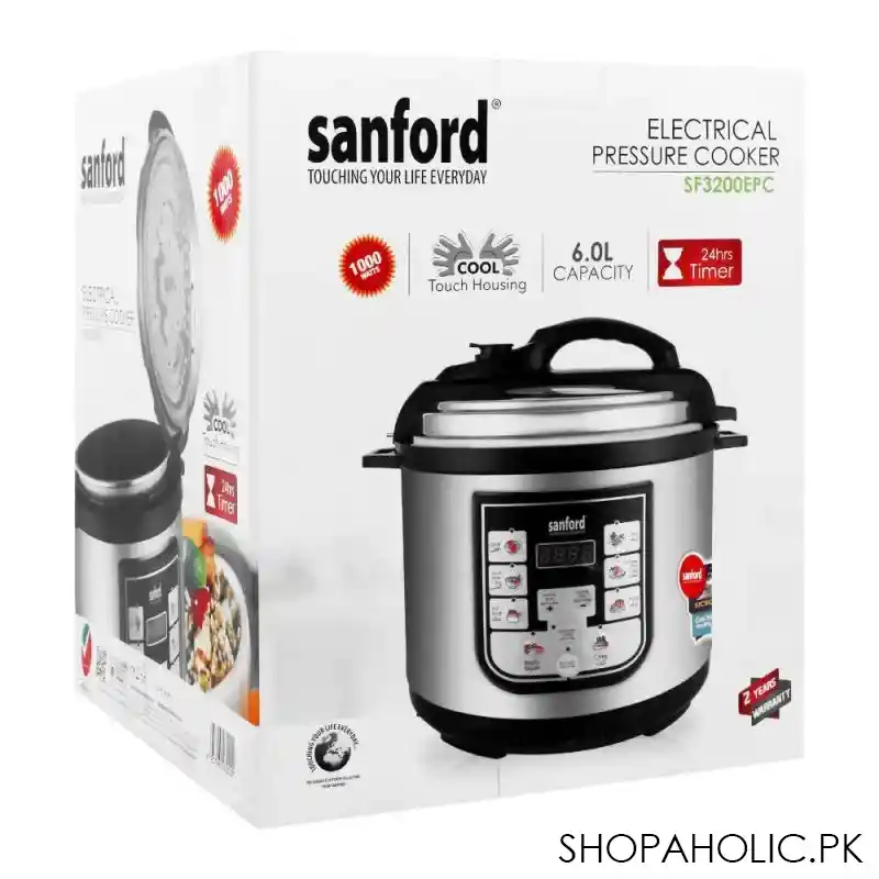 sanford electric digital pressure cooker, 6l, 1000w, sf 3200epc image2