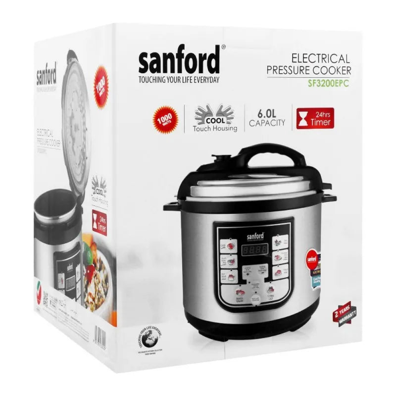 sanford electric digital pressure cooker, 6l, 1000w, sf 3200epc image2