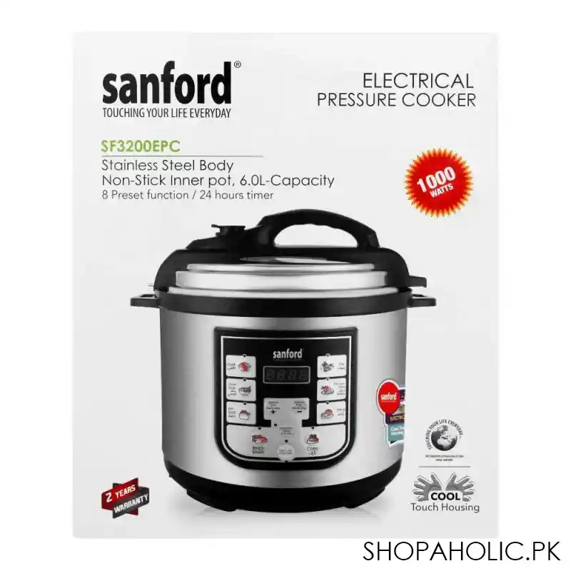 sanford electric digital pressure cooker, 6l, 1000w, sf 3200epc image3