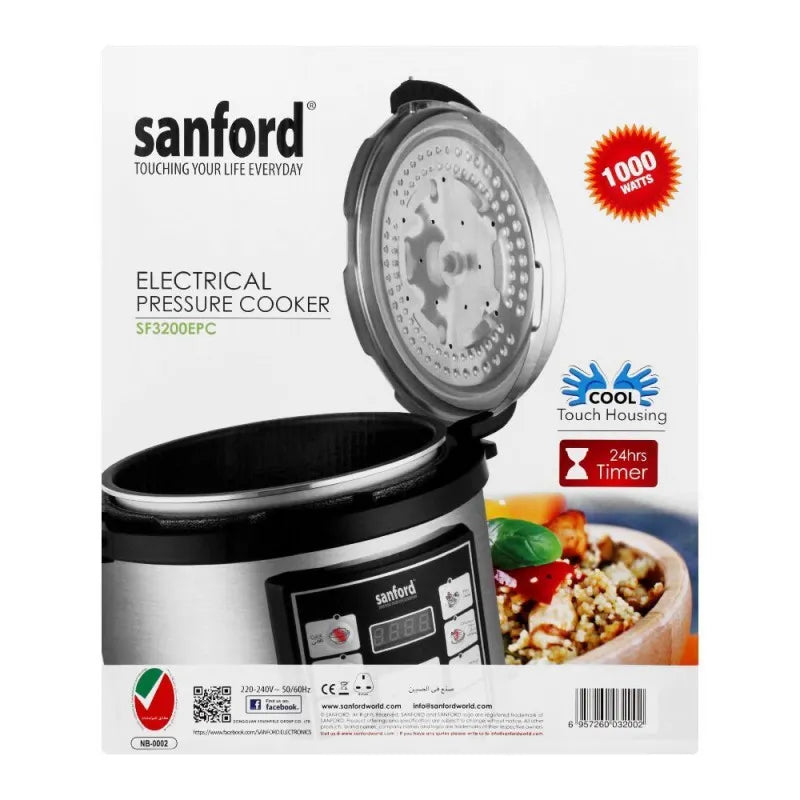 sanford electric digital pressure cooker, 6l, 1000w, sf 3200epc image4